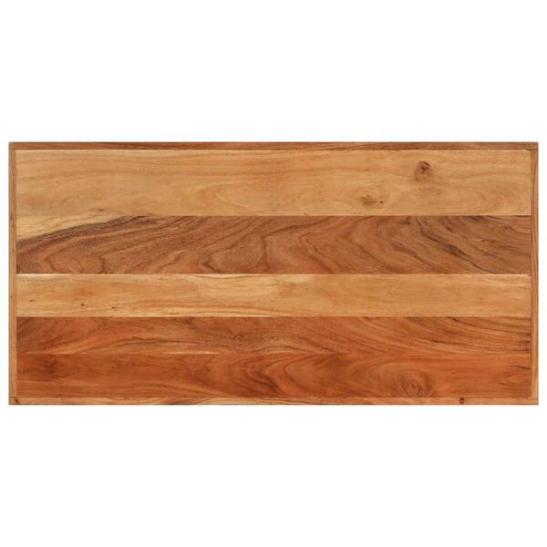 vidaXL Table de bar 110x55x107 cm bois massif d'acacia et fer