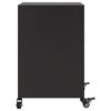 vidaXL Tables de chevet 2 pcs noir 36x39x59 cm acier