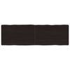 vidaXL Dessus de table bois massif trait&eacute; bordure assortie