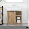 vidaXL Cabinet de salle de bain Ch&ecirc;ne artisanal 63 x 29 x 55 cm