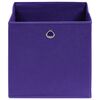 vidaXL Boîtes de rangement 10 pcs Tissu intissé 28x28x28 cm Violet