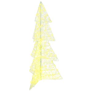 vidaXL Sapin de No&euml;l Blanc chaud 150 cm Acrylique 160 LED