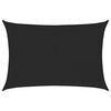 vidaXL Voile d'ombrage 160 g/m&sup2; Noir 3x4,5 m PEHD