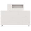 vidaXL Cadre de lit sans matelas blanc 100x200 cm bois de pin massif