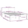 vidaXL Cadre de lit sans matelas 120x190 cm