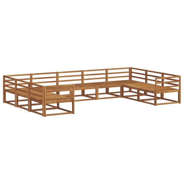 vidaXL Ensemble de canap&eacute;s d'ext&eacute;rieur 9 pcs Naturel