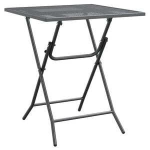 vidaXL Table de jardin 60x60x72 cm Maille m&eacute;tallique Anthracite