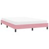 vidaXL Cadre de lit sans matelas rose 140x210 cm velours