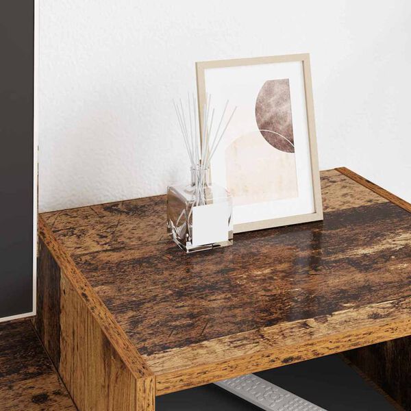 vidaXL Meuble TV Bois Ancien 160 x 35 x 55 cm Bois d'ing&eacute;nierie