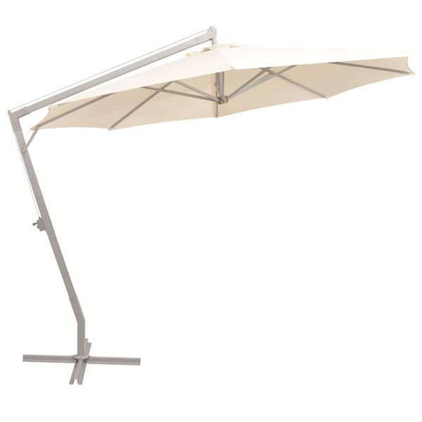 vidaXL Parasols d'ext&eacute;rieur Beige Polyester