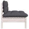 vidaXL Salon de jardin 7 pcs avec coussins bois de pin massif
