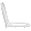 vidaXL Siège de toilette Blanc 44,5 x 35 x 3,6 cm Duroplast