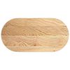 vidaXL Dessus de table 100x50x2 cm bois de ch&ecirc;ne massif ovale