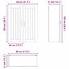 vidaXL Armoire de cuisine Ch&ecirc;ne fum&eacute; 80 x 31 x 100 cm