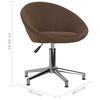 vidaXL Chaises pivotantes &agrave; manger lot de 6 marron tissu