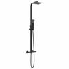vidaXL Ensemble de Syst&egrave;me de Douche Thermostatique Noir