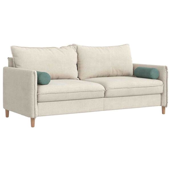 vidaXL Coussins d'accent 2 pcs Vert Mer &Oslash; 15 x 40 cm