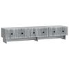 vidaXL Meuble TV Sonoma gris 147 x 34,5 x 30 cm Bois d'ing&eacute;nierie