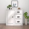 vidaXL Buffet blanc 70x35,5x67,5 cm bois d'ingénierie