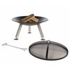 RedFire Vasque &agrave; feu Chicago Noir Acier 75 cm 85013