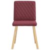 vidaXL Chaises &agrave; manger lot de 6 rouge bordeaux tissu