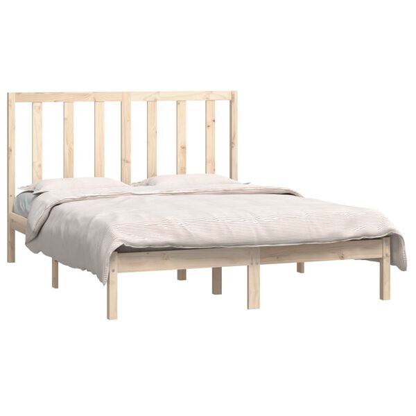 vidaXL Cadre de lit sans matelas 140x190 cm bois de pin massif