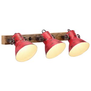 vidaXL Lampe murale 25 W rouge d&eacute;lav&eacute; 65x25 cm E27