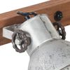 vidaXL Lampe murale industrielle Argent&eacute; 65x25 cm E27