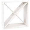 vidaXL Armoire &agrave; vin Blanc 62x25x62 cm Bois de pin massif