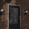 vidaXL Appliques murales d'ext&eacute;rieur et capteurs 2pcs acier inoxydable