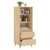 vidaXL Buffet haut Ch&ecirc;ne sonoma 40x36x110 cm Bois d'ing&eacute;nierie