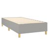 vidaXL Sommier &agrave; lattes de lit avec matelas et LED Gris clair 90x190cm