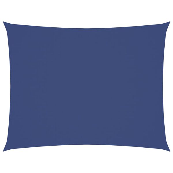 vidaXL Voile de parasol tissu oxford rectangulaire 5x6 m bleu