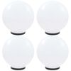 vidaXL Lampes &agrave; LED sous forme de boule 4 pcs Sph&eacute;rique 40 cm PMMA