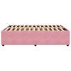 vidaXL Cadre de lit sans matelas rose 160x200 cm velours