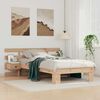 vidaXL Cadre de lit avec t&ecirc;te de lit Marron 90 x 200 cm Pin massif
