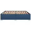 vidaXL Cadre de lit sans matelas bleu 200x200 cm tissu