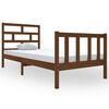 vidaXL Cadre de lit Marron miel Bois de pin massif 90x200 cm
