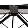 vidaXL Chaise longue pliable gris Acier