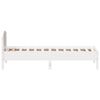vidaXL Cadre de lit sans matelas blanc 90x190 cm bois de pin massif