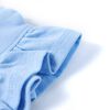 T-shirt enfants avec manches &agrave; volants bleu clair 104