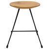 vidaXL Tabourets lot de 2 bois de teck massif