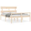 vidaXL Lit pour personne &acirc;g&eacute;e sans matelas 160x200 cm bois massif