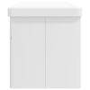 vidaXL Banc de rangement pliable blanc PVC