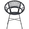 vidaXL Chaise de salle &agrave; manger 2 pcs Noir 49 x 51 x 81 cm