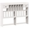 vidaXL Lit bibliothèque sans matelas blanc 140x190 cm bois pin massif