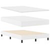 vidaXL Lit &agrave; ressorts avec matelas Blanc 120 x 200 cm Simili cuir