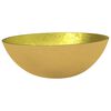 vidaXL Lavabo Verre 50x37x14 cm Dor&eacute;