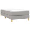 vidaXL Cadre de lit gris clair 80x200 cm tissu