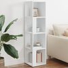 vidaXL Armoire d'angle Blanc 33x33x132 cm Bois d&rsquo;ing&eacute;nierie